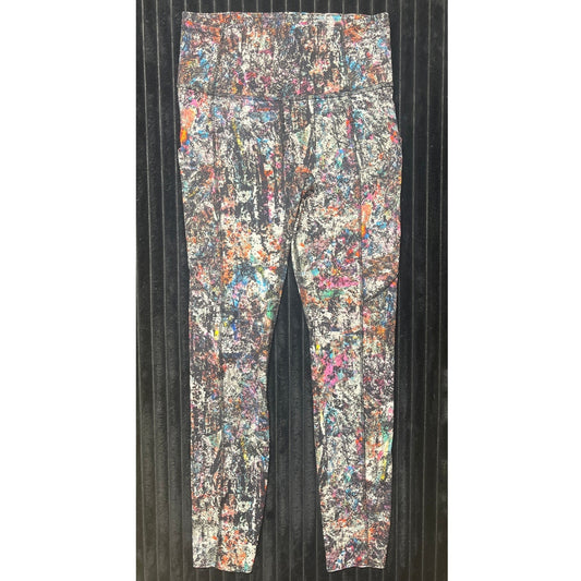 Lululemon Fast and Free Tight 11" 25" Size 4 Vitalize Multicolor