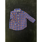 Janie & Jack Baby Boy Short Sleeve Plaid Dress Shirt Dark Blue 3-6M