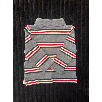 Janie and Jack Baby Boy Blue Striped Long Sleeve Pull-Over Shirt 3-6M NWOT