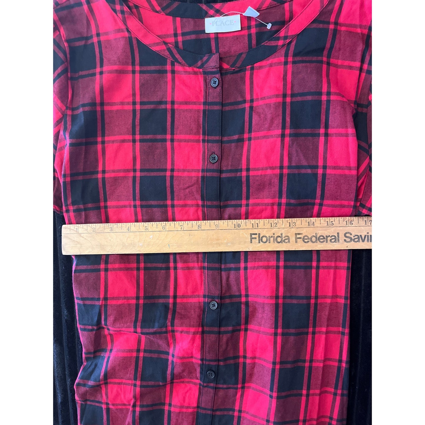 NWOT The Childrens pLace Womens Mommy and Me plaid Red Holiday Dress Size XL