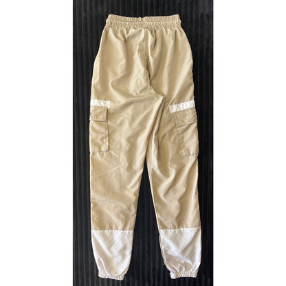 BoohooMan Cargo Joggers Tan Drawstring Waist Size XSmall