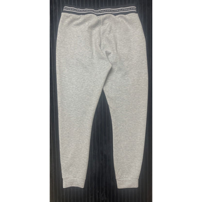 SikSilk Women's Cropped Jacket/Joggers Set Sz 8 Gray Black & White Striped Logo