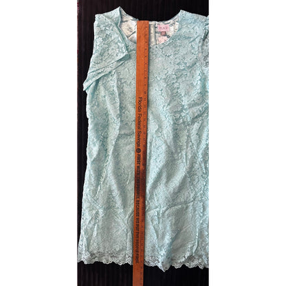 NWOT TEAL LACE MOMMY AND ME PLACE DRESS XXL