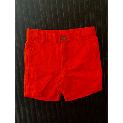 Janie and Jack Baby Boy Orange Dress Shorts Size 18-24M Classic Summer Shorts