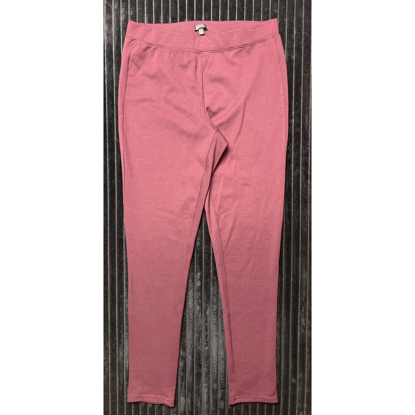 Hannah Women's Legging/Pants Size Medium Deep Burgundy Pull-On Skinnyleg