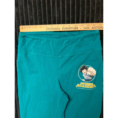 My Hero Academia Green Legging-Style Flare Pants Size XS Superhero Inspired