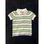 Janie and Jack Baby Boy White Striped Pull-Over Polo Shirt 3-6M NWOT