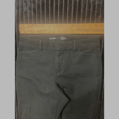 Old Navy Women's High Rise Flare Pants Sz 6 Black Secret Smooth Pockets