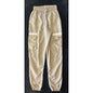 BoohooMan Cargo Joggers Tan Drawstring Waist Size XSmall