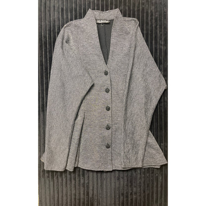 80s Vintage Blazer Jacket Black Gray Houndstooth Jacket Y2K All That Jazz 11/12
