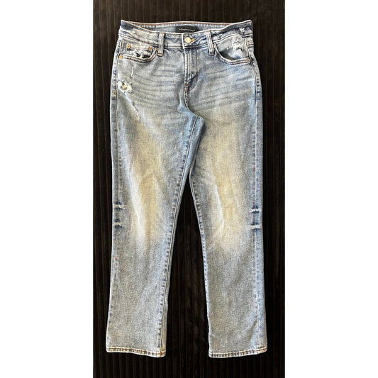 Aeropostale Mens Distressed 28x30 Medium Wash Athletic Straight Jeans