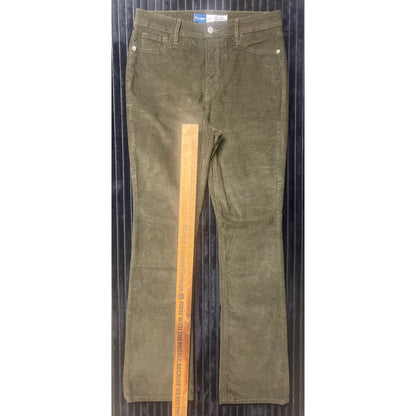 Old Navy Women's Extra High Rise Kicker Boot Corduroy Pants Sz 6 Chocolate Brown