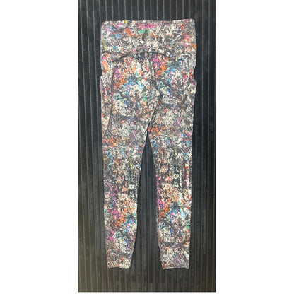 Lululemon Fast and Free Tight 11" 25" Size 4 Vitalize Multicolor