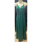 Amazon Women’s Long Green Dress Cross Front & Back Size Medium