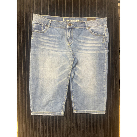 Buffalo David Bitton Women's Mid Rise Samuella Bermuda Denim Shorts