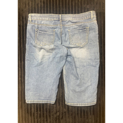 Buffalo David Bitton Women's Mid Rise Samuella Bermuda Denim Shorts